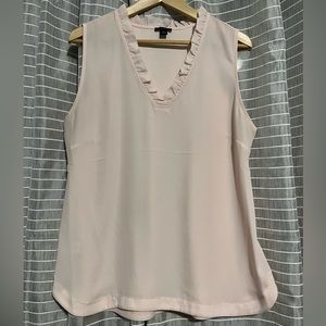 Ann Taylor Large Pink Sleeveless Top